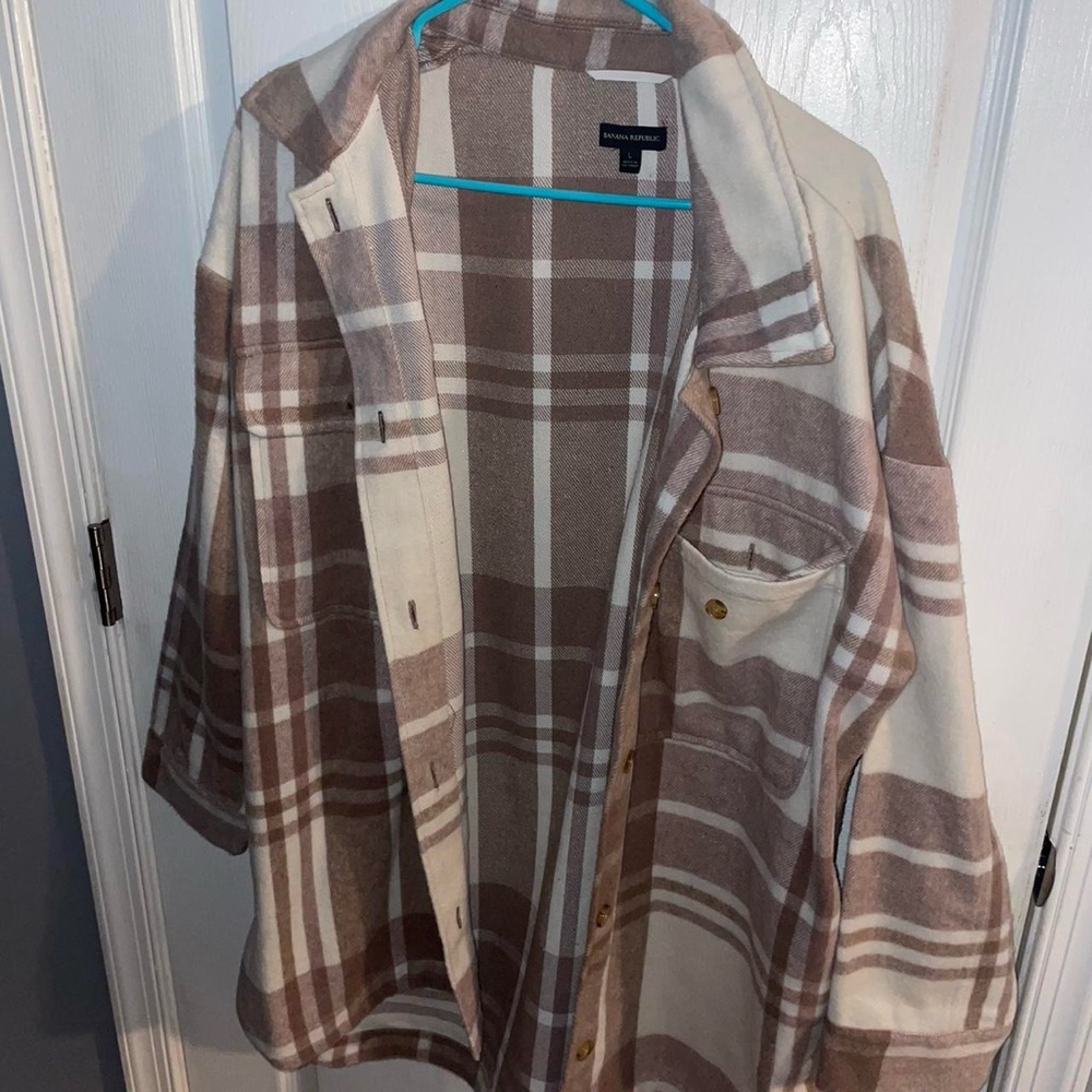 Banana Republic Plaid Shacket!